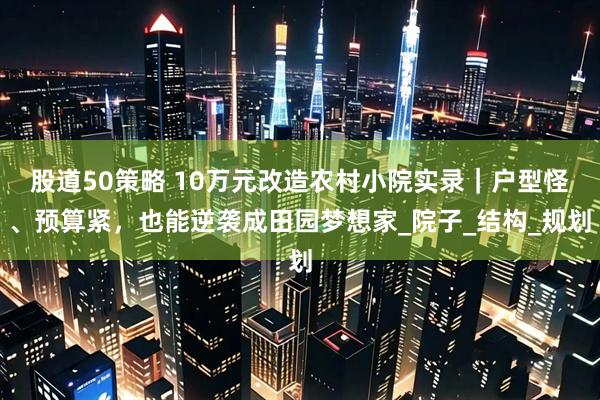 股道50策略 10万元改造农村小院实录｜户型怪、预算紧，也能逆袭成田园梦想家_院子_结构_规划